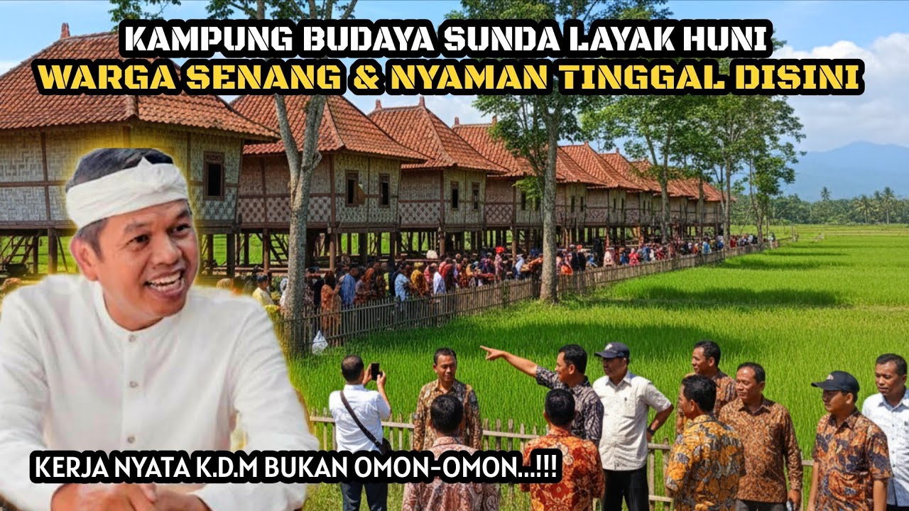 JAWA BARAT HEBOH...! Warga Sangat Senang Berada Di Kampung Budaya Sunda Ini