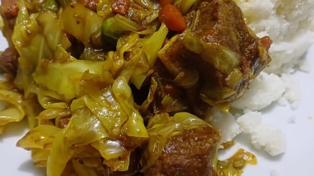 how to cook fried cabbage with beef
