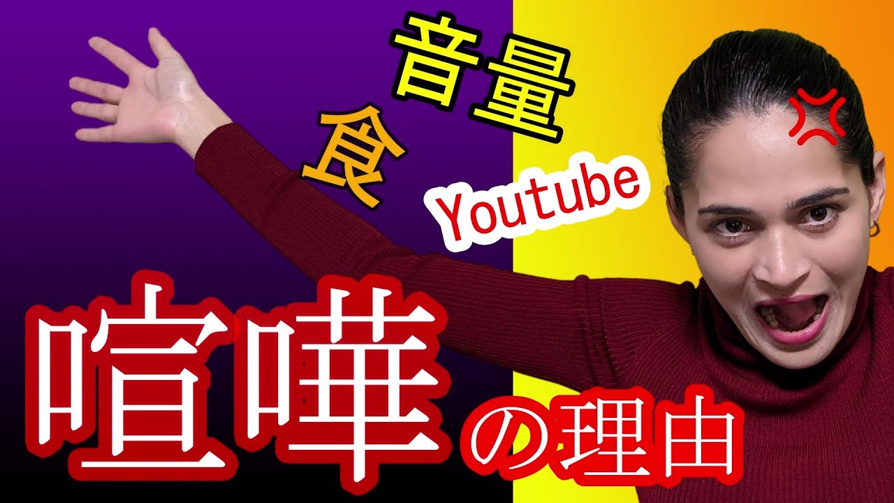 【国際結婚】喧嘩の原因TOP5【機嫌、YOUTUBE、言葉、PCの音量、食ベ物】