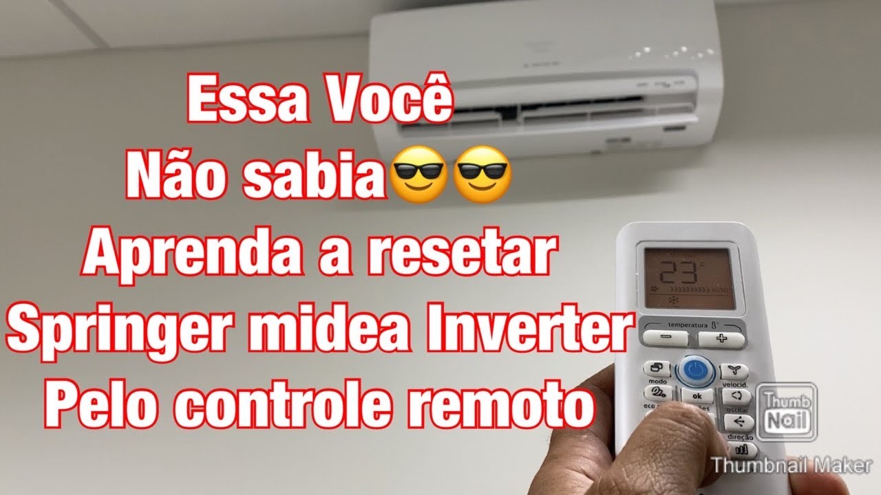 Essa Você não sabia 😎😎aprenda a Resetar Springer Midea pelo Controle Remoto