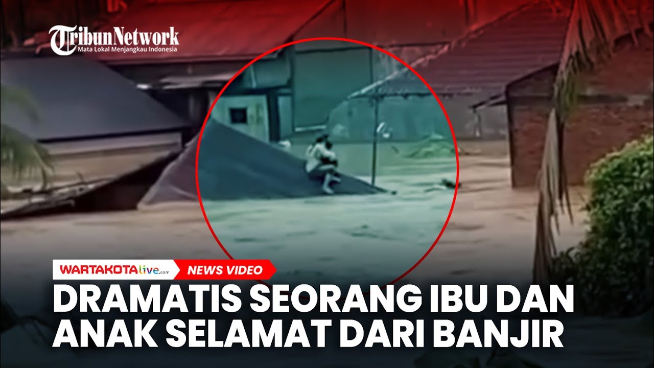Dramatis Momen Seorang Ibu dan Anak Selamat dari Banjir di Aceh Tamiang
