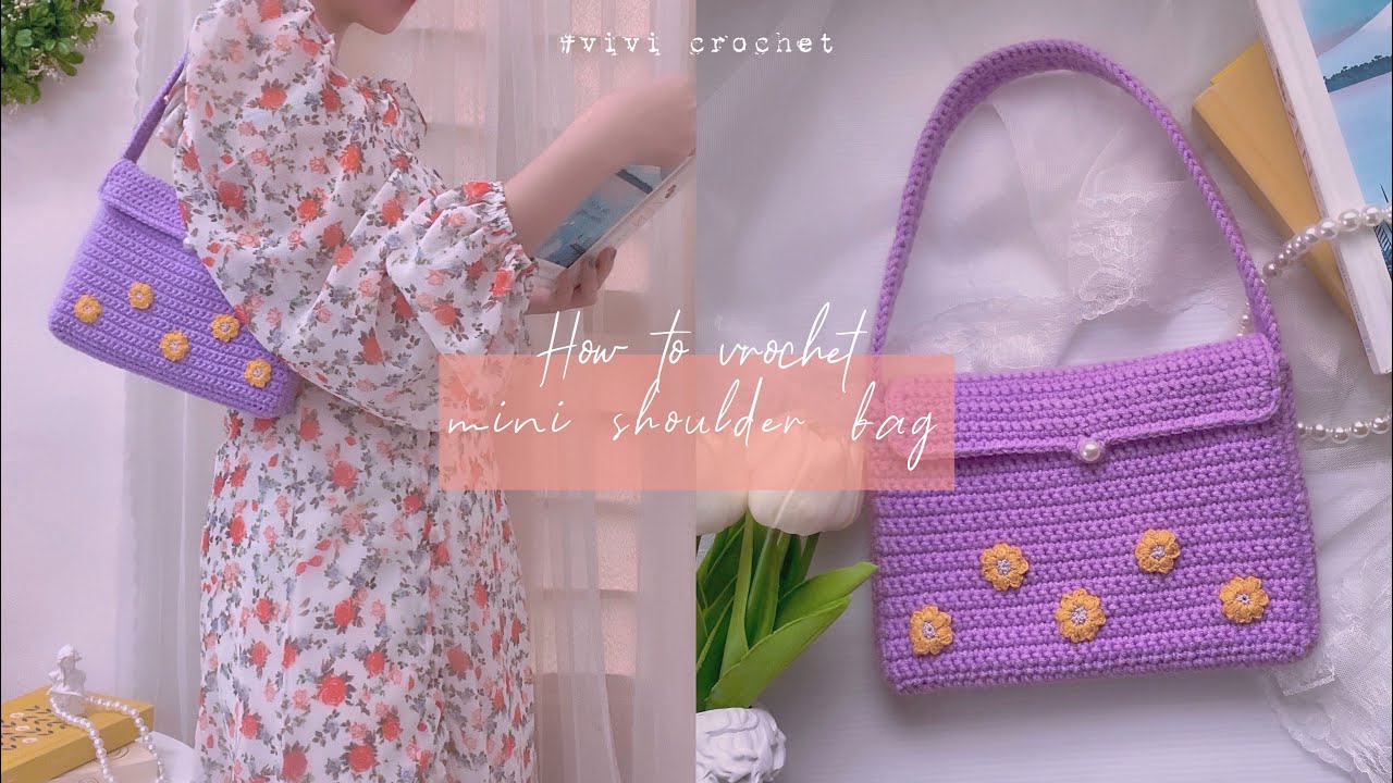 🌼 How to Crochet Mini Shoulder Bag | Crochet Bag 🌼