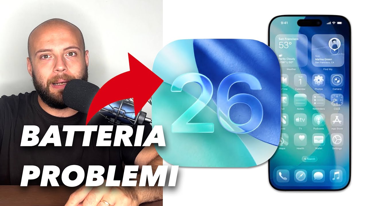 APPLE: NUOVO iOS26: BATTERIA, PROBLEMI e NOVIT&Agrave; STUPENDE!