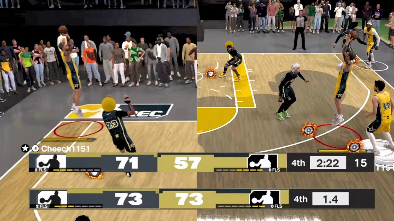 INSANE 14 POINT COMEBACK WITH 2 MINUTES LEFT!!!! | NBA 2K24 Rec Center