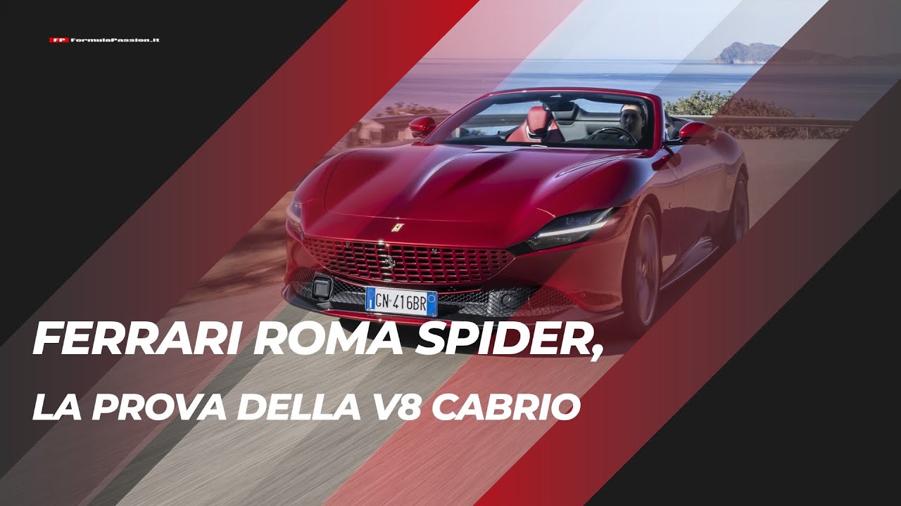Ferrari Roma Spider Test Drive | Come suona la V8 cabrio col tetto in tela