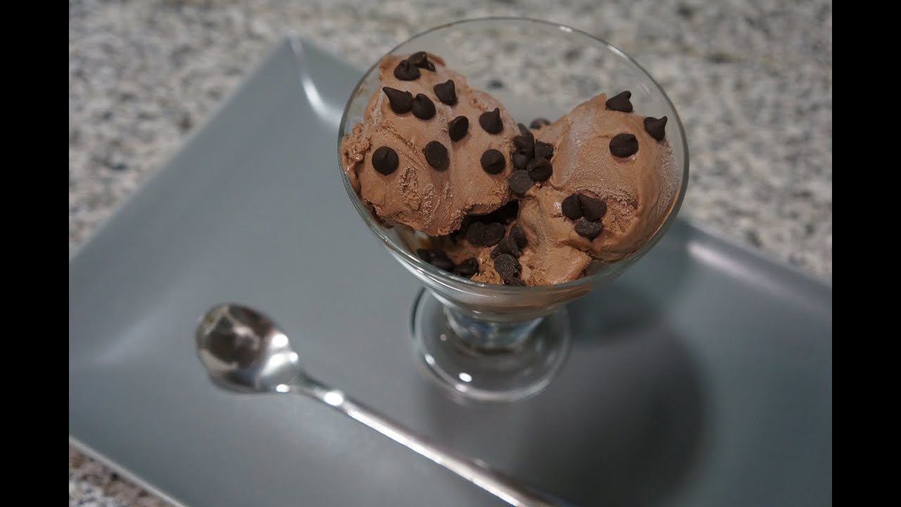 Helado de chocolate casero