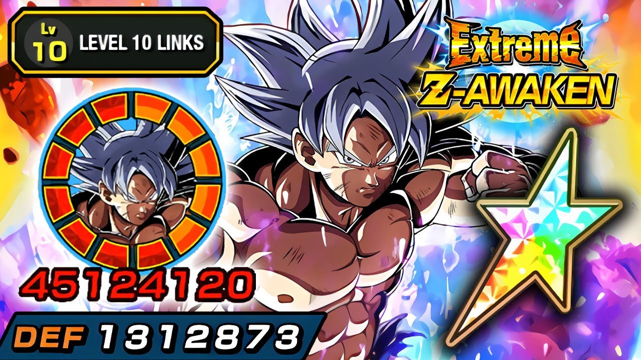 100% EZA AGL LR ULTRA INSTINCT GOKU LEVEL 10 LINKS!!! Dragon Ball Z Dokkan Battle