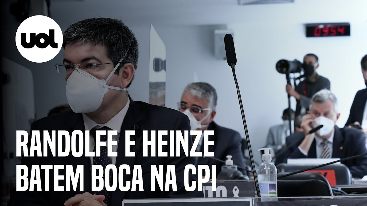 Randolfe e Heinze batem boca na CPI da Covid: ‘O senhor é fake news aqui’