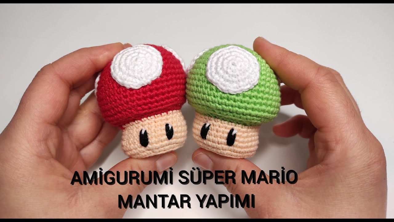 AMİGURUMİ SÜPER MARİO MANTAR TARİFİ