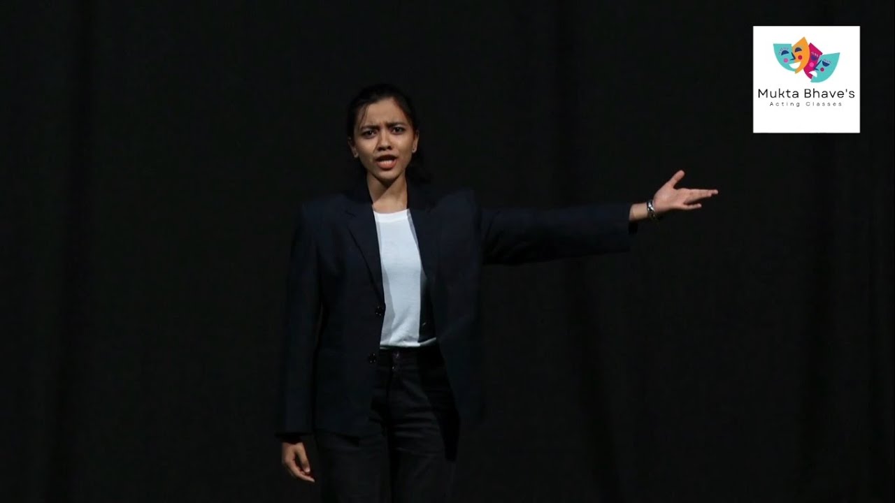 तो मी नव्हेच monolog | Solo Acting Performance - Student Sakshi Apte |Solo drama | Marathi Natak