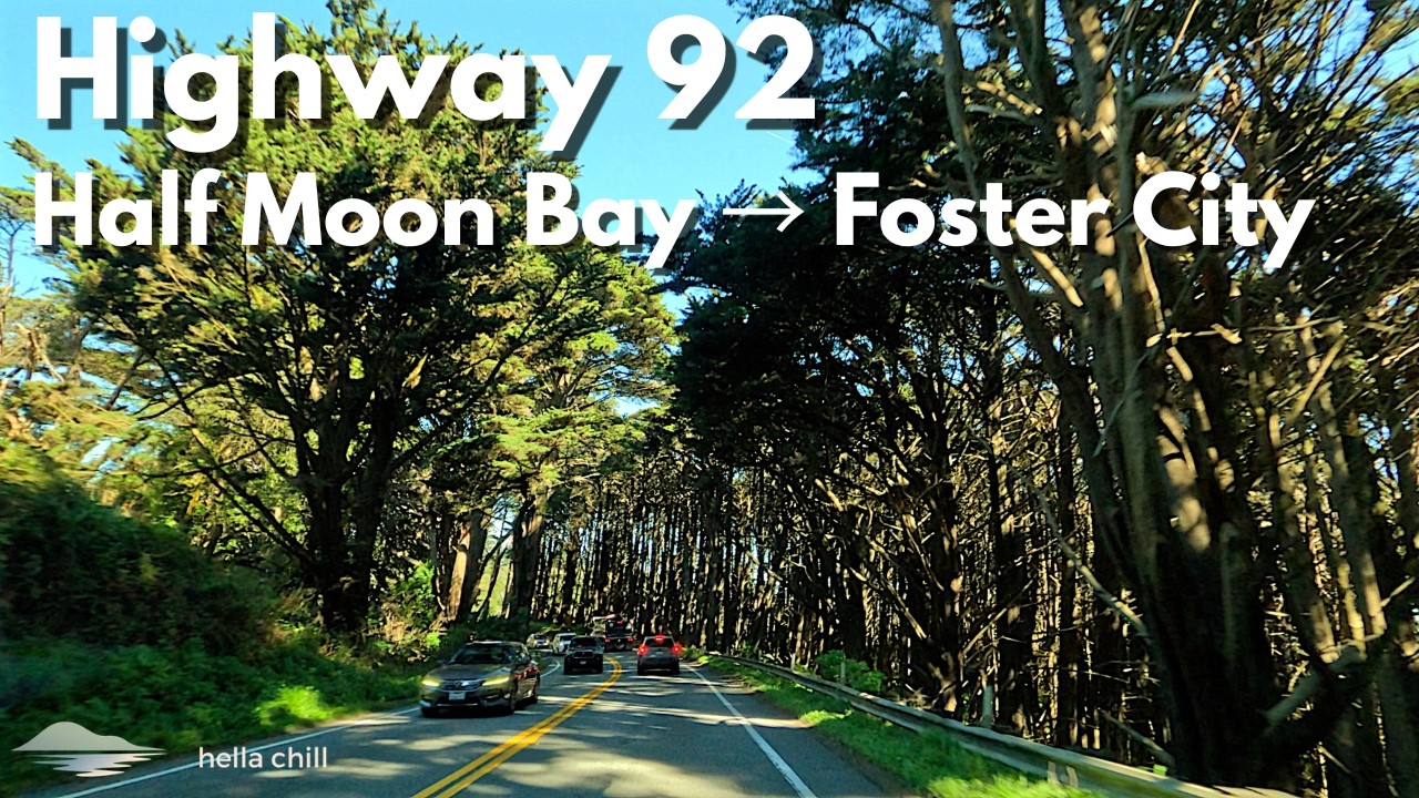 Highway 92 | Half Moon Bay &rarr; Foster City &mdash; Real-Time Drive (No Music)