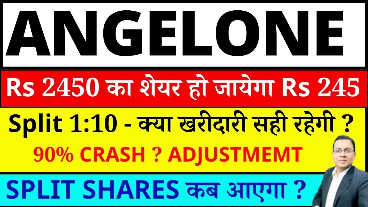 Angelone share stock split I Angelone SHARE latest news I Angelone SHARE crash reasons I ANGELONE