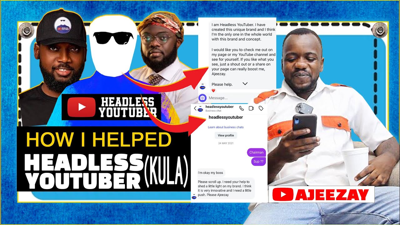 Как я помог безголовому ютуберу @HeadlessYouTuber, который позже стал @KulaGH. Полная история...