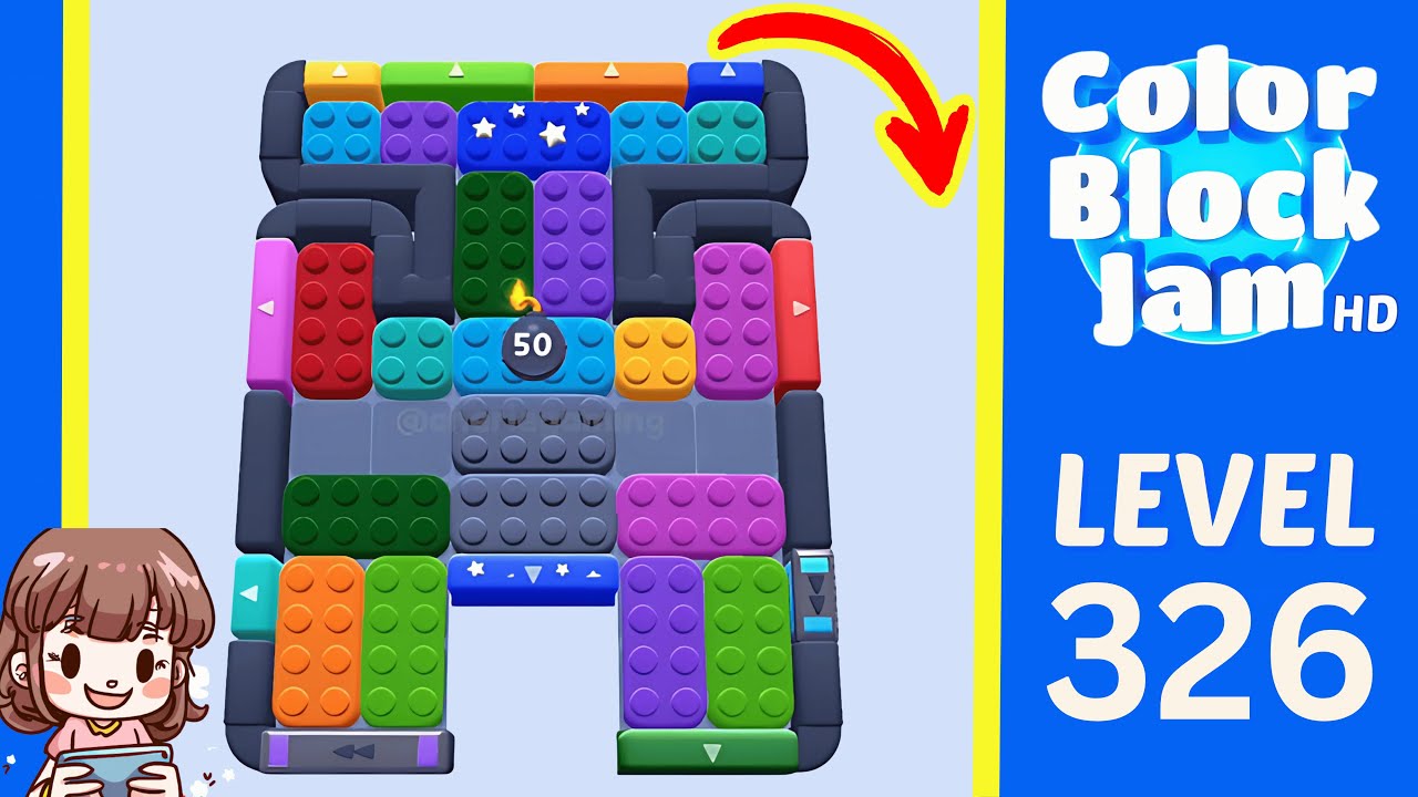Color Block Jam Level 326 Solution Walkthrough