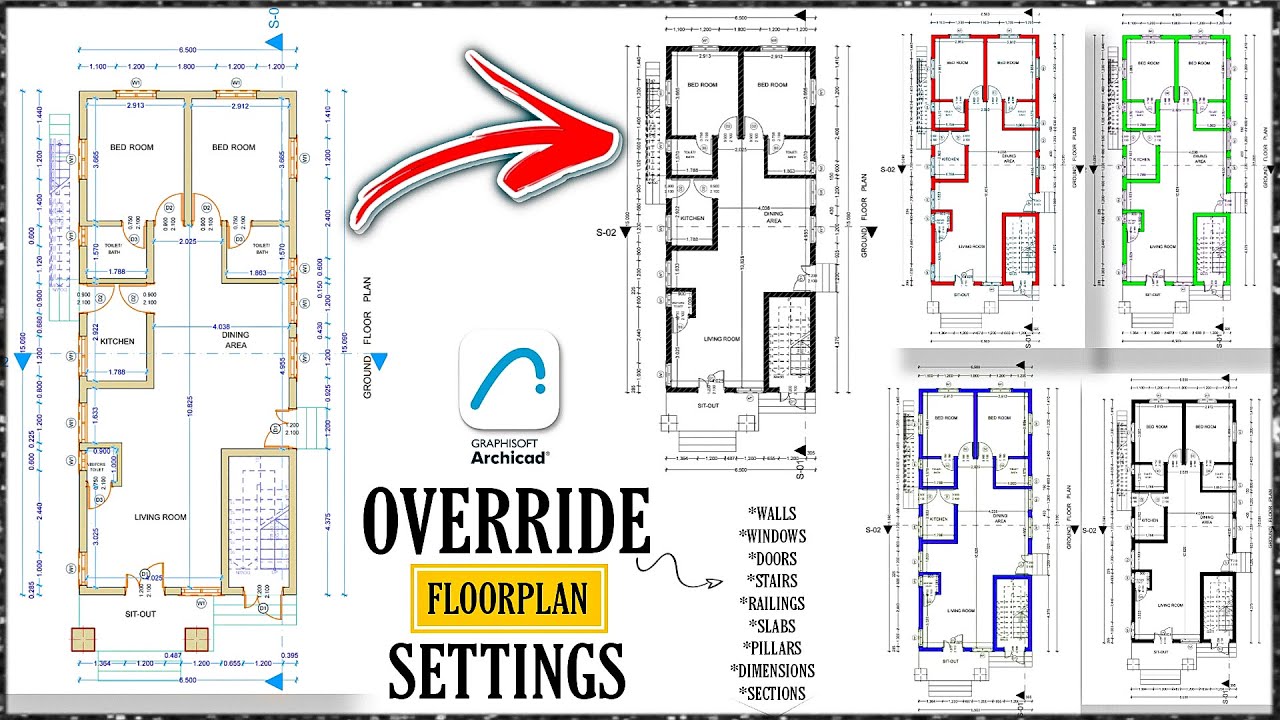 How To Override Floor Plan Settings in Archicad