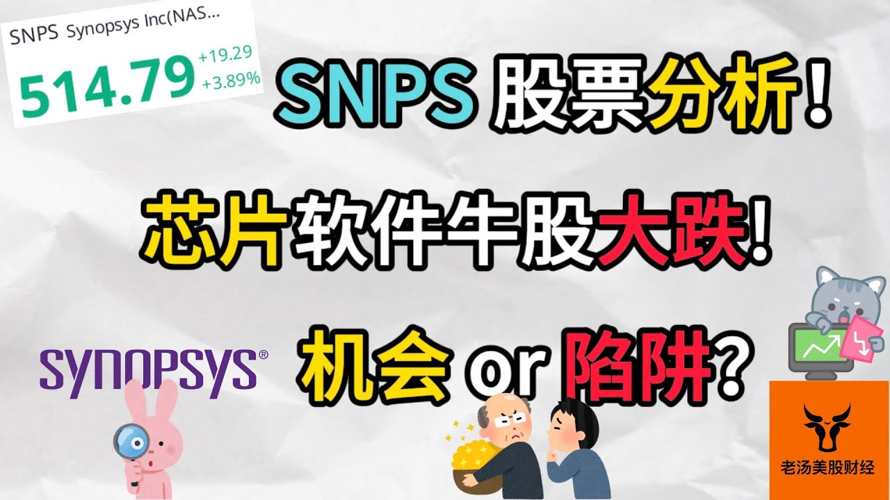 SNPS 股票分析! 芯片软件牛股大跌! 机会 or 陷阱?【美股分析】