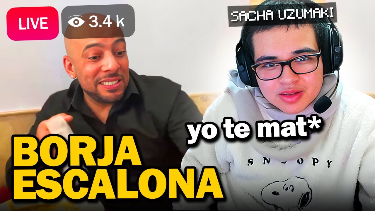 SACHA UZUMAKI REACCIONA A BORJA ESCALONA COMIEDO GRATIS 😡