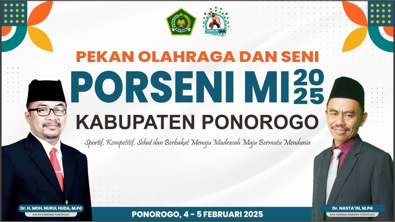 🔴 [Live] PEMBUKAAN PORSENI MI KABUPATEN PONOROGO TAHUN 2025 - DI MIN 3 PONOROGO