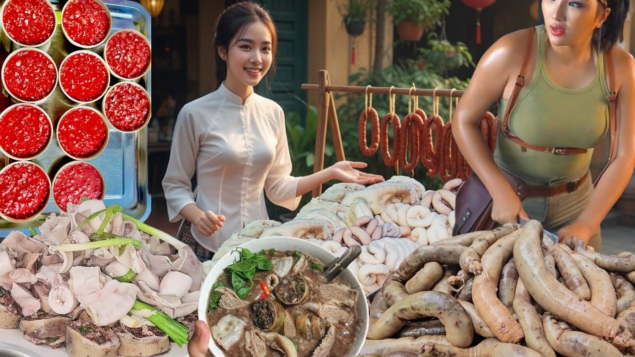 ĐẠI LÝ LÒNG LỢN MỞ BÁN CHÁO LÒNG ĐẮT HÀNG NHƯ TÔM TƯƠI KHÁCH ĐÔNG QUÁ PHẢI NGỒI VỈA HÈ HÀNG XÓM