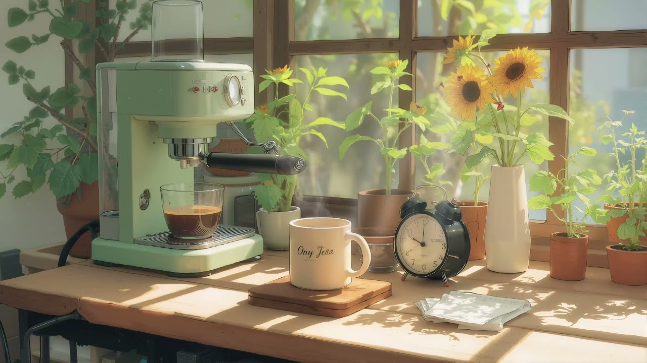 Spring Morning Lofi Coffee ☕ Chill Beats for Study, Work & Stress Relief