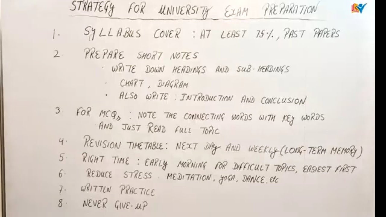 Strategy for University Exam Preparation | Full Marks in Exams
