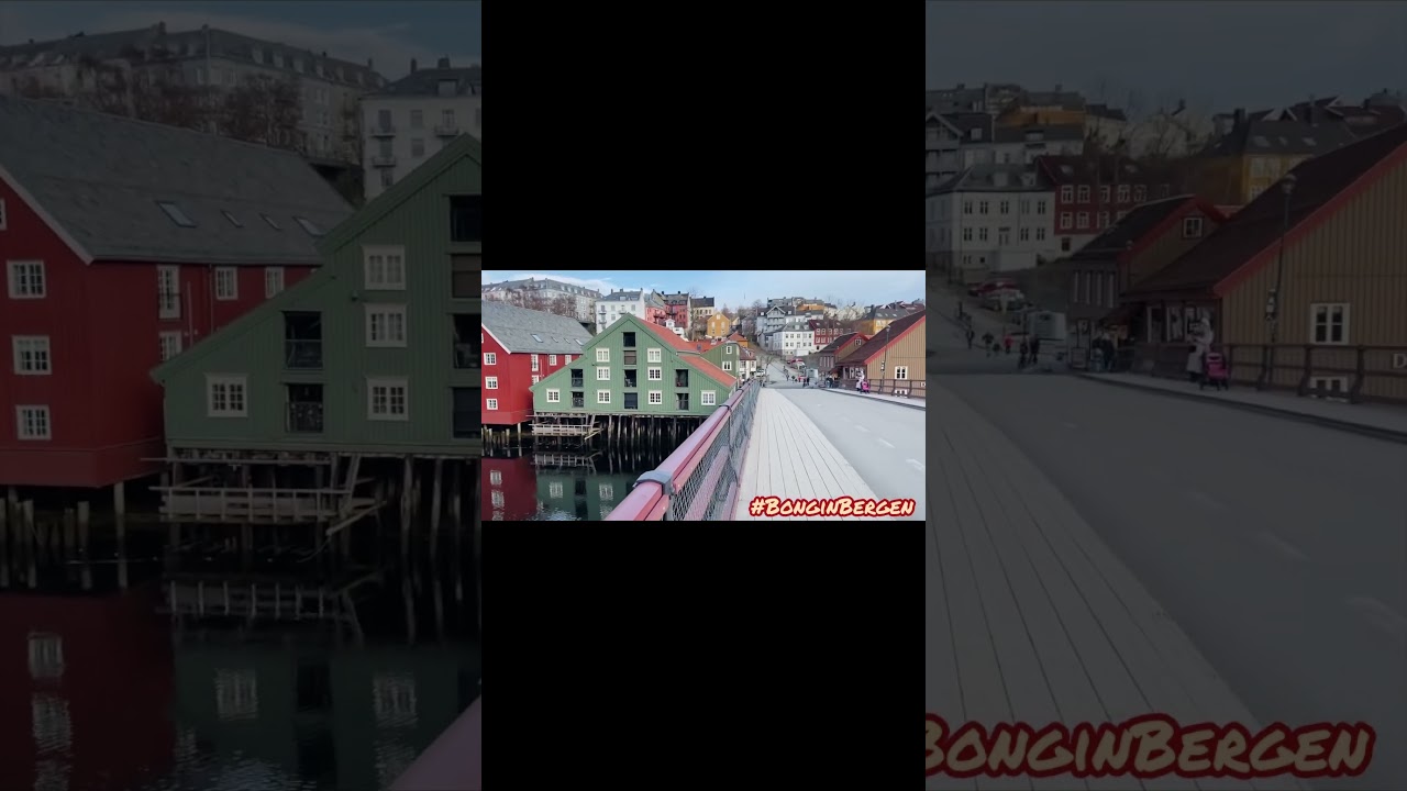 Old town bridge, Trondheim                  #trondheim #tr&oslash;ndelag #norge #youtubeshorts #youtube