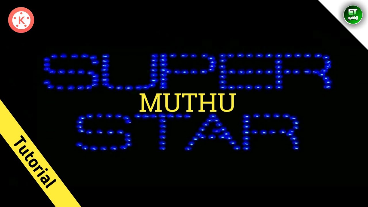 🔥Super Star Rajini👑 Tittle Card Editing In Kinemaster || Editing Tamizhan