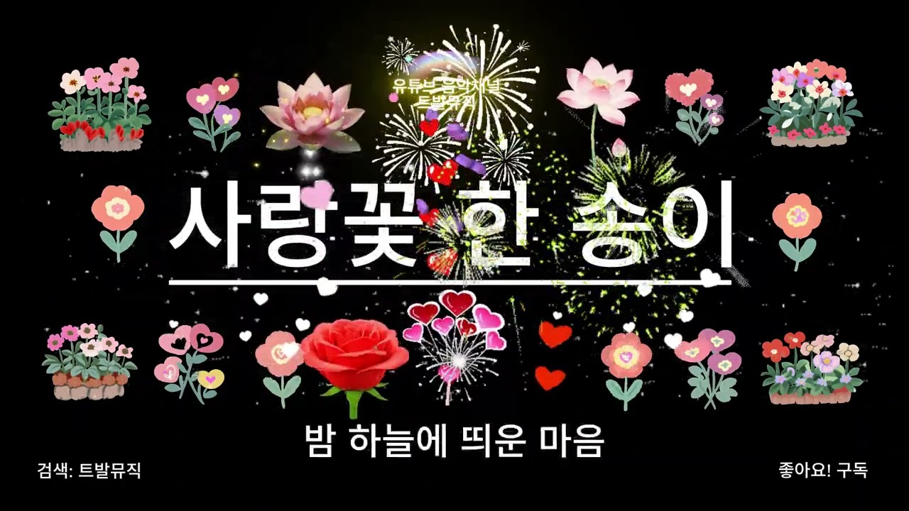 * 사랑꽃 한 송이 * (AI, 신곡)