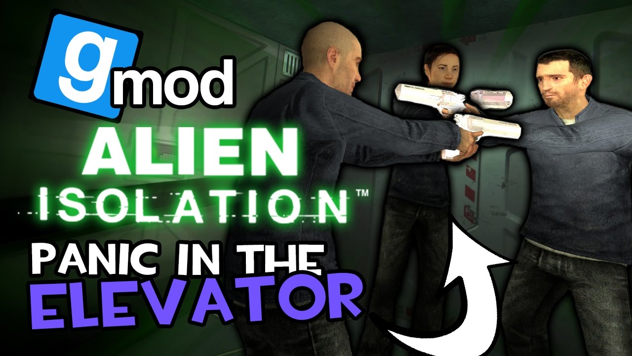 Застрял в лифте! (Смешные моменты из Gmod Alien Isolation)