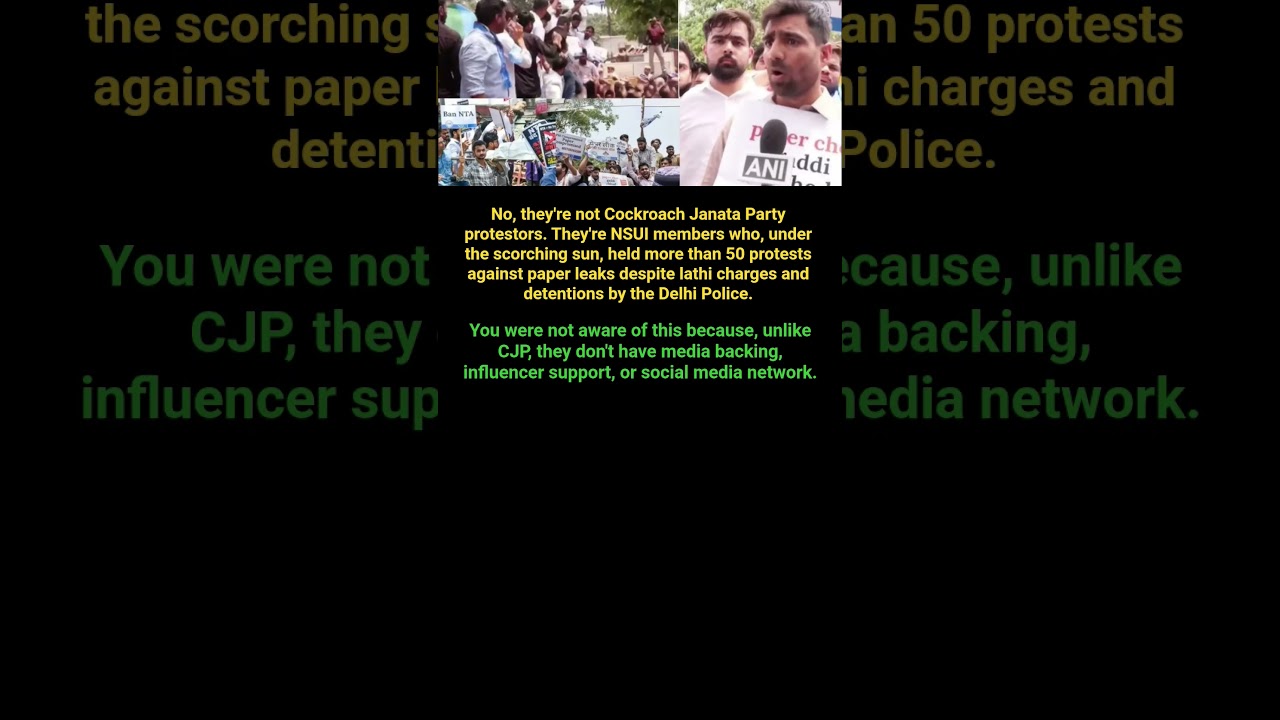 NSUI's 50+ Anti-Paper Leak Protests: The Story You May Have Missed #shorts
