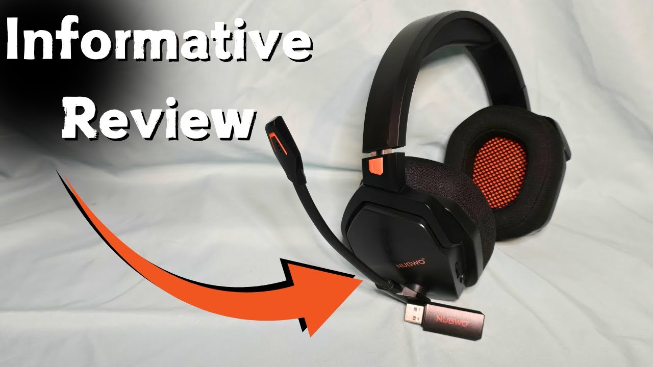 NUBWO Wireless Gaming Headset with Mic for Ps5 Ps4 PC, Zero Interference, 100-Hour Battery