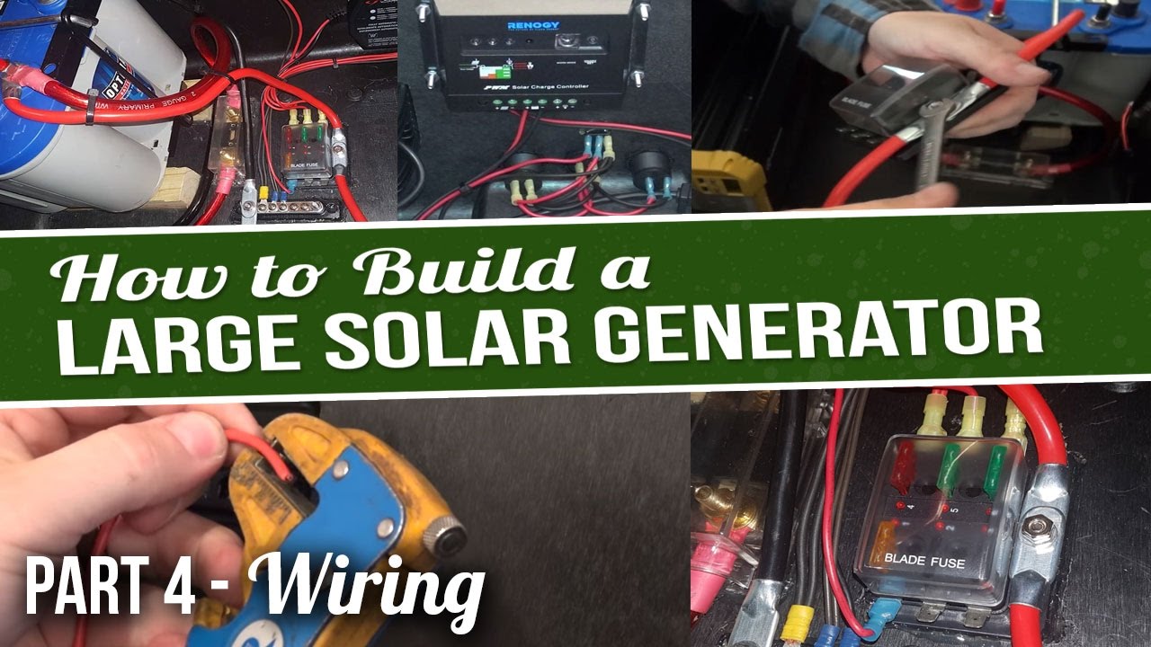 Большой солнечный генератор своими руками — Часть 4 — Проводка