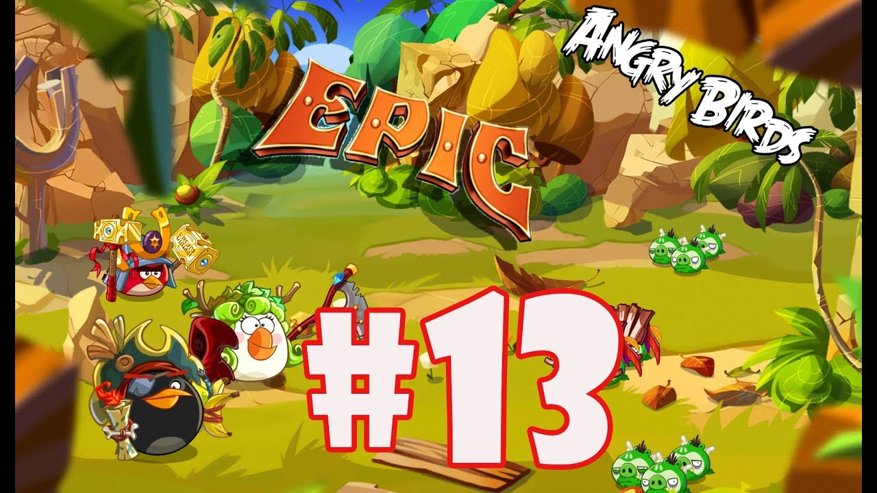 Angry Birds Epic: Part-13 Gameplay-Story Mode (Snowy Peak 3 - Islands In the Sky 3) 2014