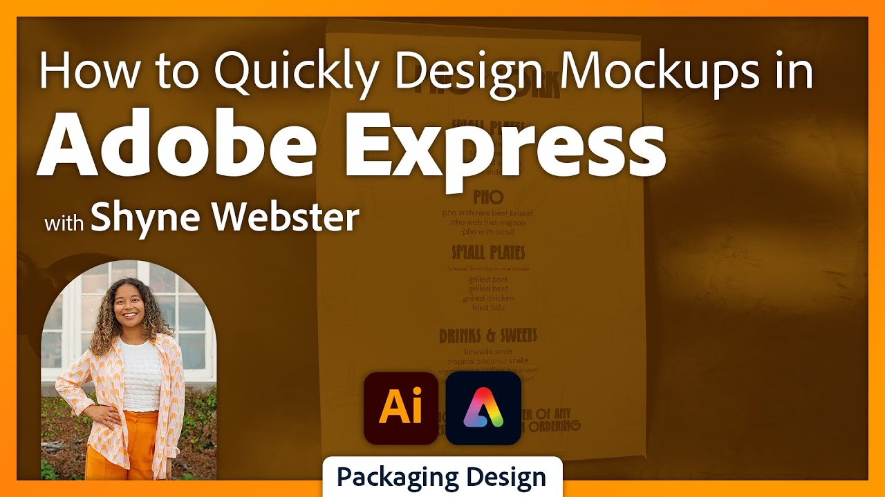 Designing Packaging Mockups in Illustrator and Adobe Express with Shyne Webster