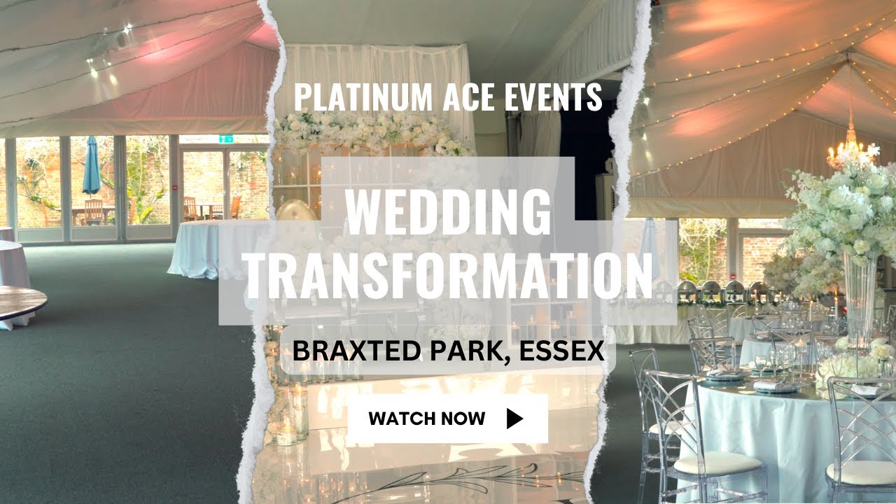Behind the Scenes of this stunning PRODUCTION & DECOR setup at Braxted Park Weddings!