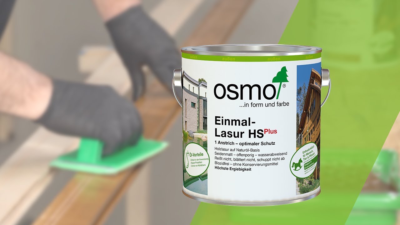 Einmal-Lasur HS Plus - Holz im Außenbereich mit nur einem Anstrich schützen
