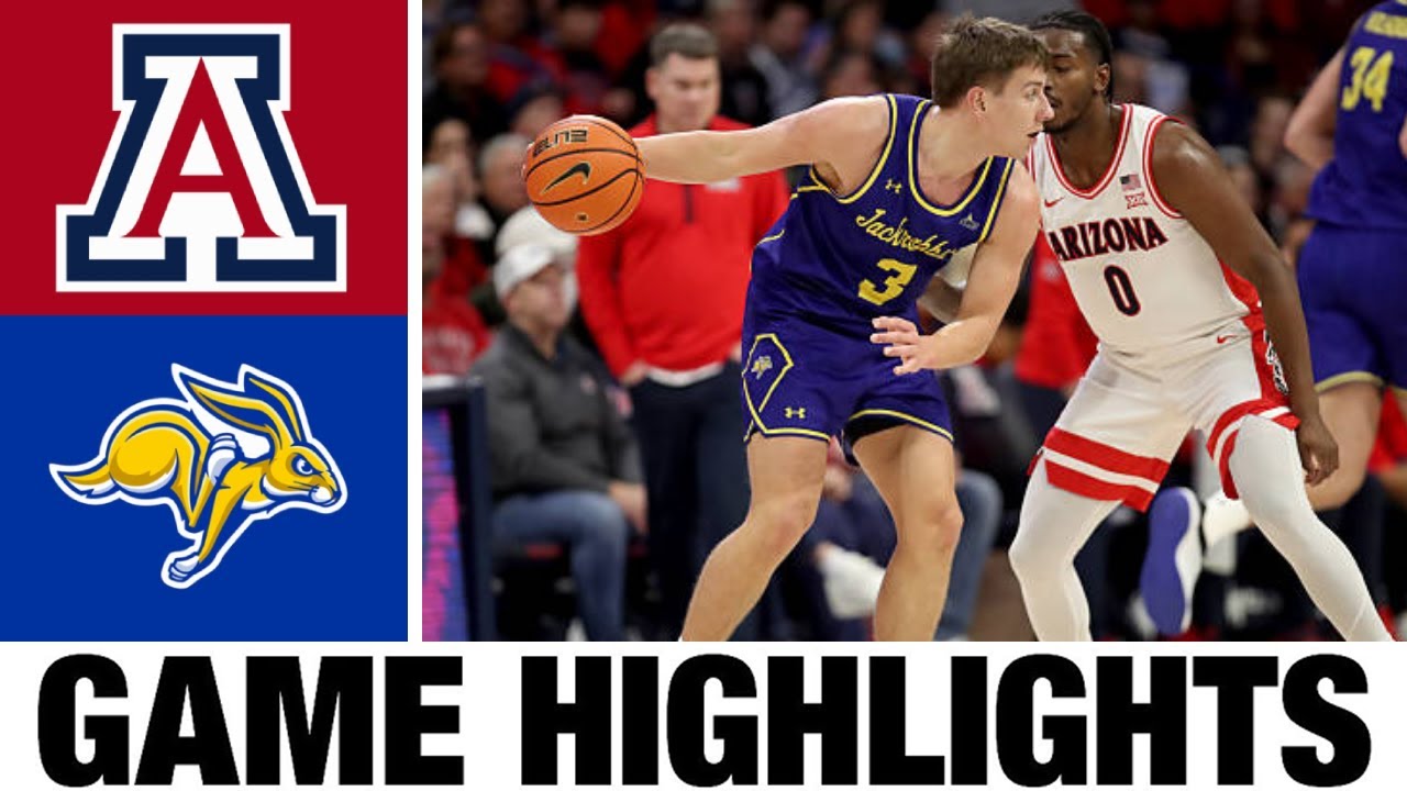 #1 Arizona vs South Dakota State Highlights | Men's Basketball | College Basketball 2025