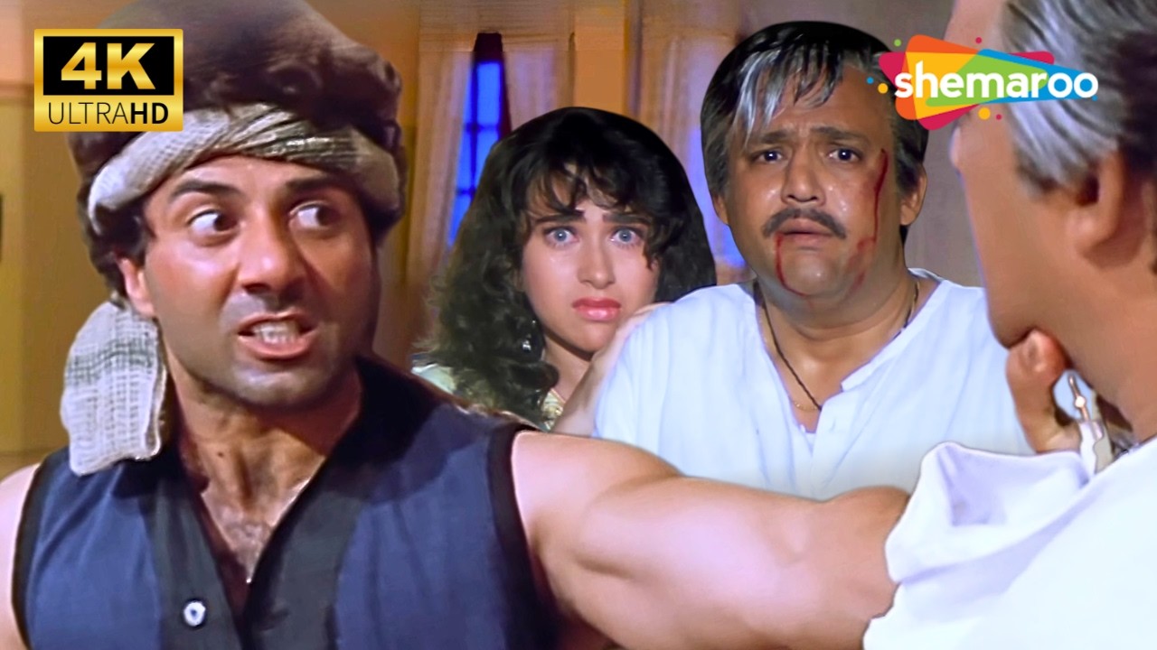 जब एक खतरनाक गुंडे को हुआ प्यार! 😱 | Sunny Deol Action | Karisma Kapoor | Jeet Movie Best Scene [4K]