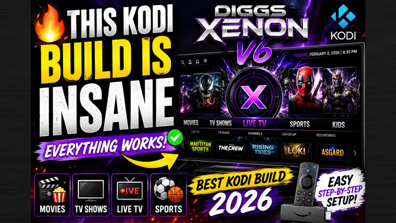 🔥 This Kodi Build is INSANE | Diggs Xenon V6 (Best Kodi Build 2026)