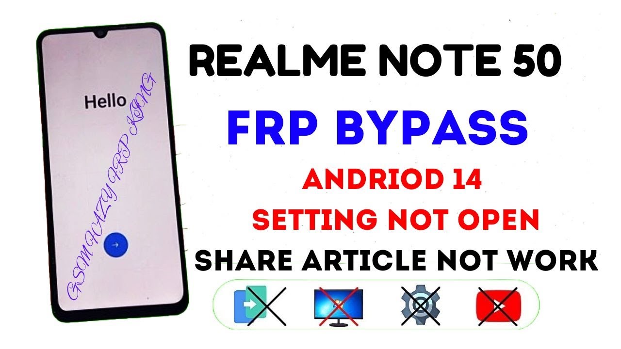 REALME NOTE 50 FRP BYPASS 🔥 | Android 14 | Settings Not Opening | 100% Working Trick!