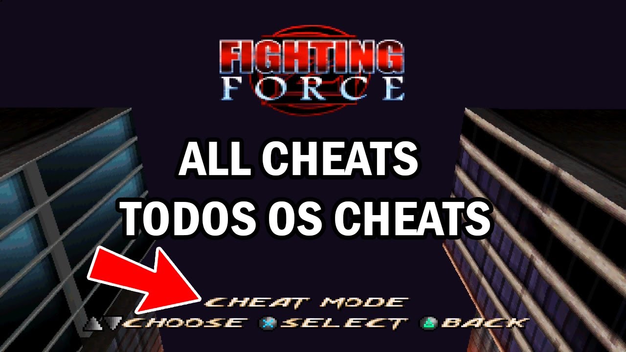 Fighting Force [PS1] - All Cheats (Todos os Cheats)