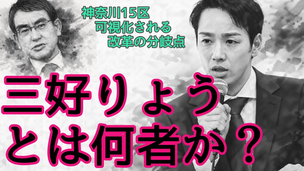 三好りょうとは何者か―― 神奈川15区で可視化される「改革」の分岐点
