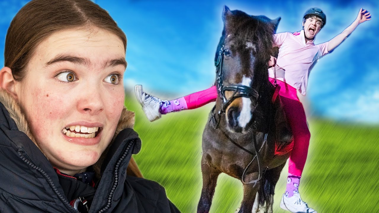 LEA bringt mir REITEN bei 🐴🚑(HILFEEEEE)