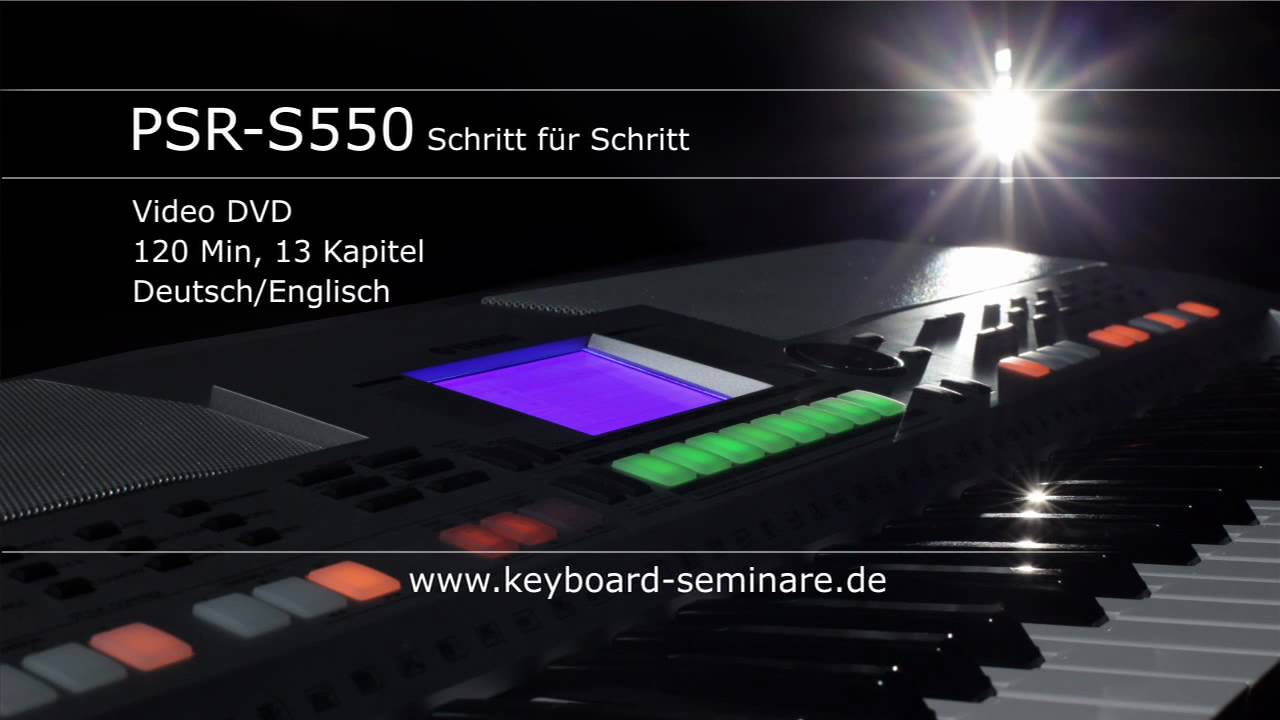 PSR-S550  Schritt für Schritt - Trailer Deutsch
