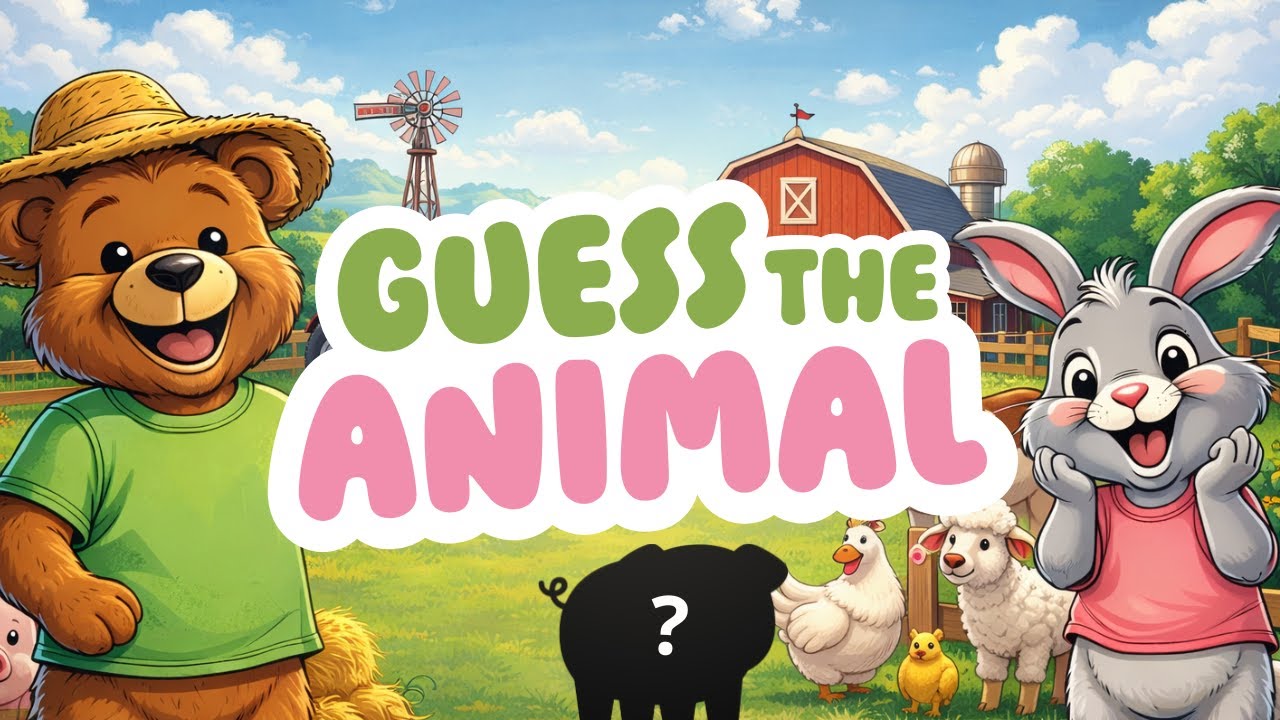 GUESS THE ANIMAL SOUNDS FOR KIDS | Fun Learning Game for Preschoolers & Toddlers
