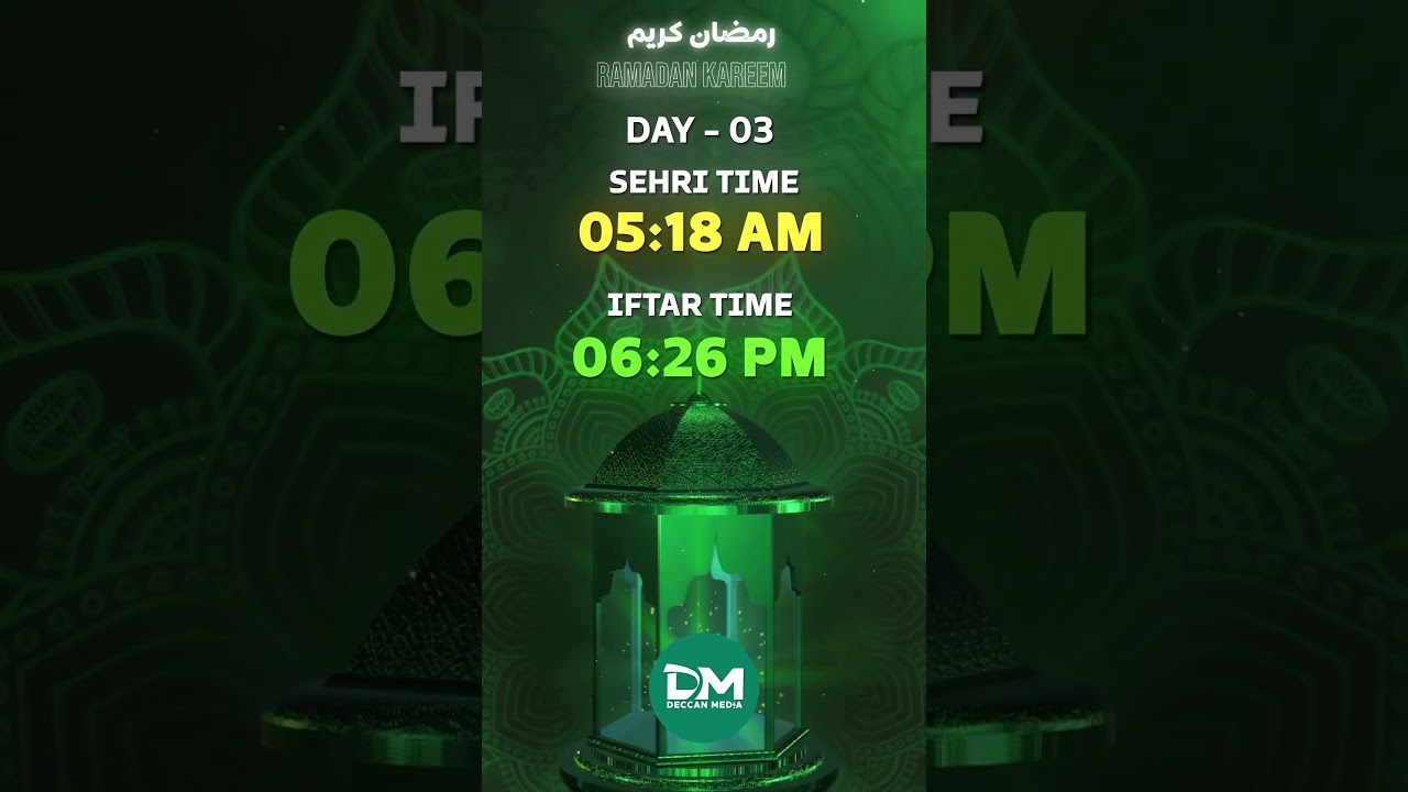 Ramadan 2026 | Day 3 Sehri & Iftar Timings | Roza Update 🌙