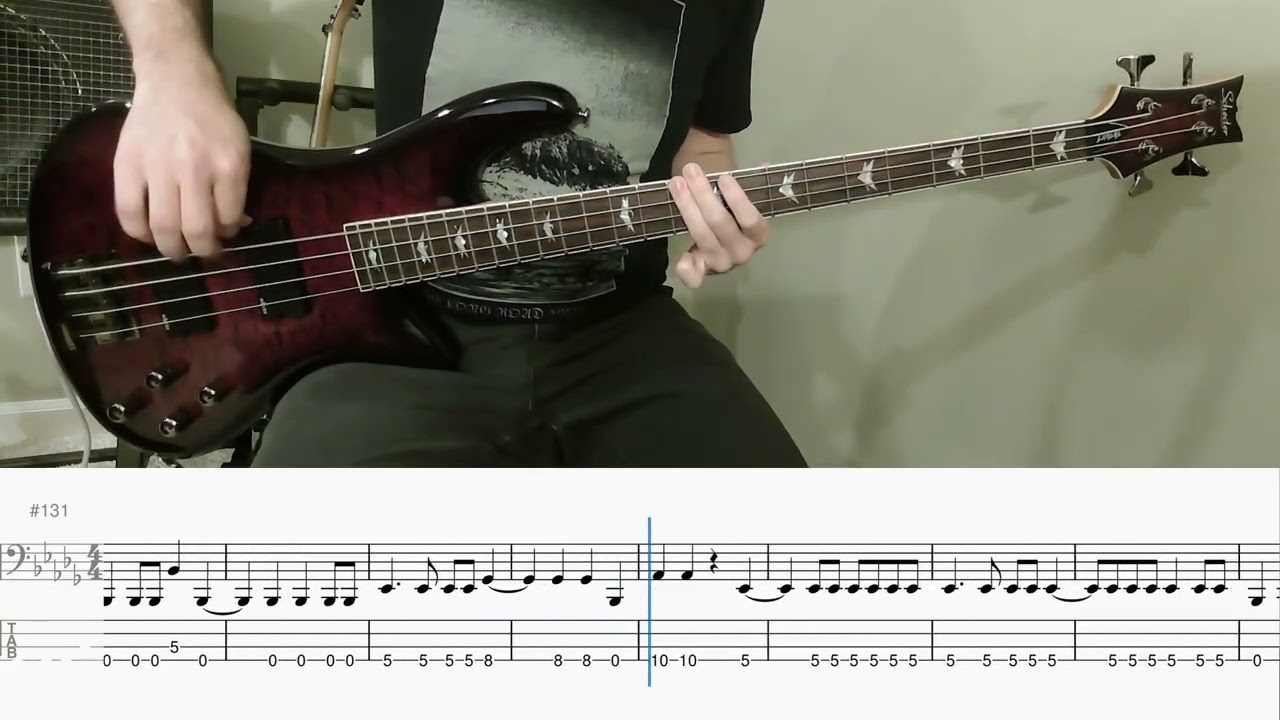 In Flames - Colony (bass cover with tab)