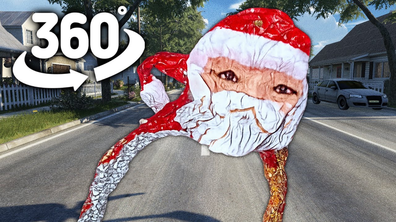 Goo Goo Gaga Santa Chase You ! | 360° VR