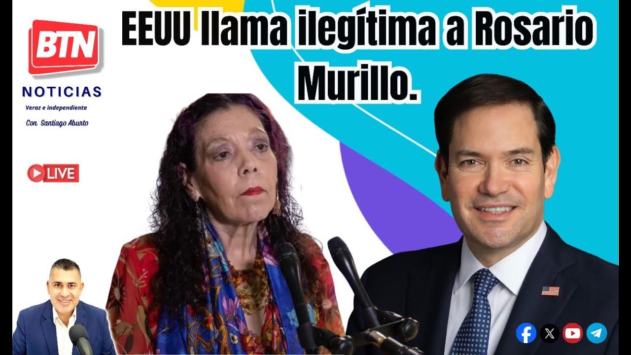 En Vivo: EEUU llama ilegítima a Rosario Murillo. 30 de Enero 2026.