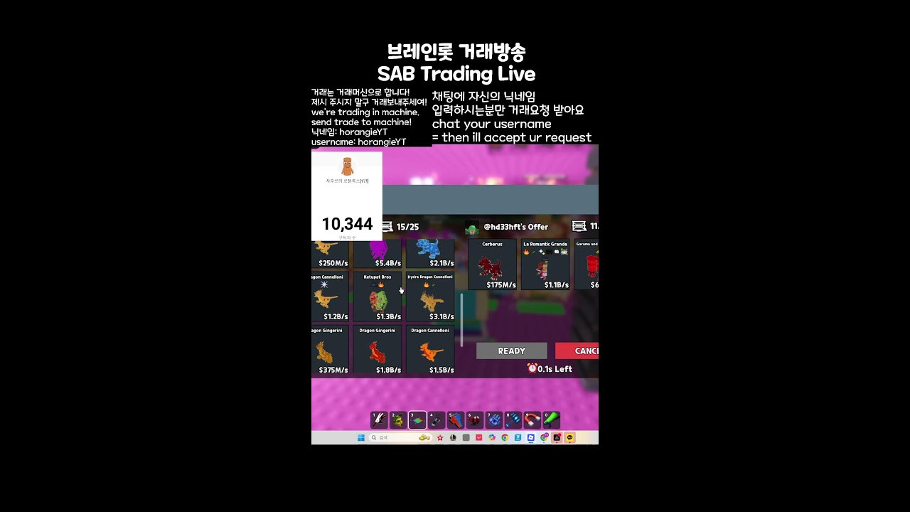 브레인롯 거래&나눔 방송!!!